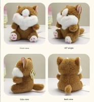 Porte-clés breloque animal en peluche mignon 2026, pendentif en coton PP doux et court pour sacs à main et sacs à dos, 15 styles