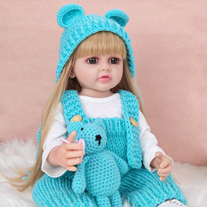 Muñeca Bebé Realista de 55 cm, Popular en 2024, Muñeca de Vinilo de Silicona, Linda Muñeca Niña <span class=keywords><strong>Reborn</strong></span> para Niños, Regalos de Cumpleaños - Product Image 4