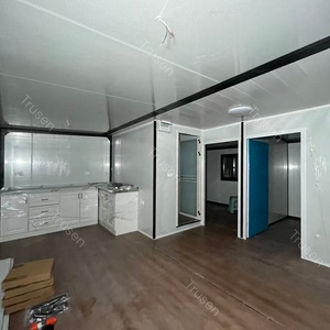 Maison conteneur préfabriquée de luxe écologique, entièrement installée, 20FT 40FT, 2 chambres, 1 salle de bain, fondation à vis, avec véranda, <span class=keywords><strong>en</strong></span> provenance de Chine - Product Image 3