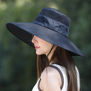 หมวกตกปลาปีกกว้างสำหรับผู้ชาย ระบายอากาศได้ดี ป้องกันรังสียูวี กันแดด หมวกบักเก็ตสำหรับกิจกรรมกลางแจ้ง สีเขียวขี้ม้า สีน้ำเงินกรมท่า สีกากี สีเทาอ่อน - Product Image 2