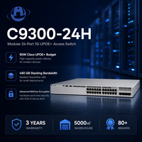 Commutateur réseau d'entreprise modulaire Uplink StackWise Catalyst C9300-24H 24 ports UPOE+ 90W Original Network Essentials