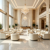 Canapé de bureau rembourré sur mesure pour projets commerciaux, fournisseur en gros pour les halls et réceptions d'hôtels aux Émirats arabes unis et en Arabie Saoudite