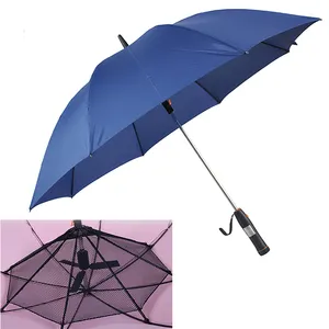 圣太阳高品质长特殊风扇伞与 USB