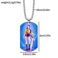 Faible MOQ Porte-clés, breloques de sac, colliers et pendentifs d'anime japonais en alliage d'acier inoxydable, accessoires décoratifs, en stock