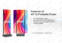 AOWE Peluncuran Terbaru Desain All-in-One Layar Video P1.25P1.53 P1.86 P2 Berwarna Penuh untuk Penggunaan di Dalam Ruangan, Dapat Dipindahkan, Cocok untuk Pameran Ritel