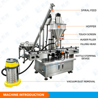 Machine de remplissage automatique de poudre en bouteilles plastiques, machine de remplissage de pots pour farine de tapioca, de manioc et de blé