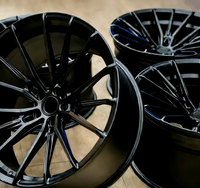 Nouvelles jantes SIMEI en alliage d'aluminium forgé en trois parties, 16-26 pouces, 5x112/114.3/120, design concave chromé, rayons multicolores, 25 mm/20 mm