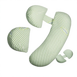 Almohada Jiang Mian para mujeres embarazadas, soporte lumbar y abdominal, almohada para dormir de lado tipo H para el embarazo de etapa media/tardía - Product Image 1