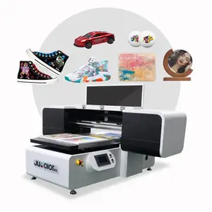Jucolor Latest 10-Color Photo Level High Resolution UV Led Printer for Canvas Painting Acrylic Metal Glass Printing