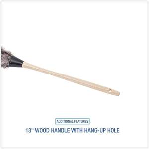 Plumeau professionnel en microfibre Boardwalk 23FD, manche en bois de 13 pouces, plumeau flexible en plumes d'autruche pour le nettoyage des voitures - Product Image 5