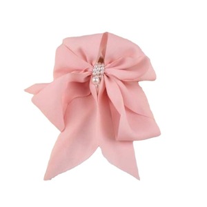 Pinza para el pelo <span class=keywords><strong>de</strong></span> moda con lazo <span class=keywords><strong>de</strong></span> gasa y perlas, accesorio para el cabello, para cola <span class=keywords><strong>de</strong></span> caballo, regalo, estilo coreano - Product Image 5