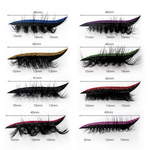 <span class=keywords><strong>Cils</strong></span> 3D en Faux Vison, <span class=keywords><strong>Cils</strong></span> Synthétiques Naturels Longs Faits Main, Tige en Coton Noir, Épaisseur 0.07MM, Vente en Gros - Product Image 2