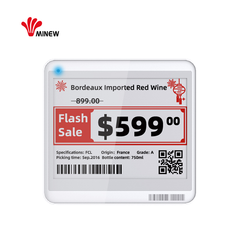 4,2 дюймовая электронная бумага Minew bluetooth 5,0 esl minew esl ценник для электронных чернил