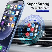 2022 nuovo prodotto Clip a manopola pratico halterung magnete Super potente supporto per auto presa d'aria per auto supporto magnetico per telefono