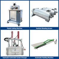 Machine de découpe de granulés d'extrudeuse de plastique à moteur haute performance 5,5-7,5 kW, équipement de recyclage du plastique