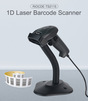 Escáner de código de barras portátil, lector de código de barras Qr 2D, con cable, Android, en Stock