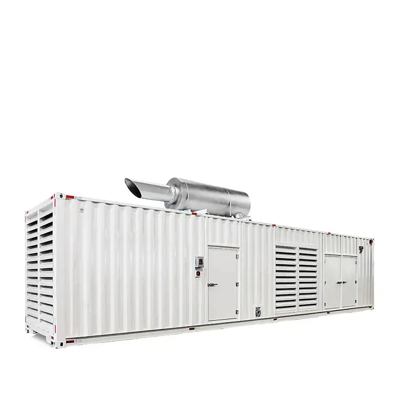 Generator kontainer 1500kw kedap suara generator Tipe luar ruangan dengan genset asli Cummins 1500kw
