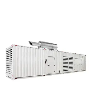 Container generator 1500kw soundproof outdoor type generator with genuine Cummins 1500kw genset