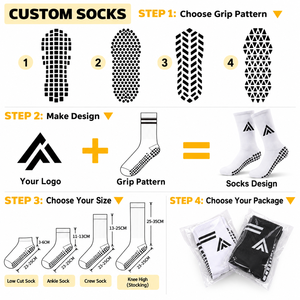 Chaussettes de football personnalisées pour hommes avec logo brodé et grip antidérapant respirant et rembourré pour l'entraînement de football, vente en gros OEM - Product Image 2