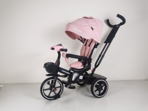 Triciclo Resistente para Bebés con Manillar para Padres, Sistema de Frenos Dobles, Canasta de Almacenamiento Grande y Toldo Acolchado para Niños Pequeños - Product Image 5