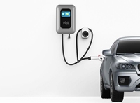 Pengisi Daya Mobil Listrik AC 22kW Wallbox 32A 3 Fasa DLB Smart Car Charger CE UKCA Station
