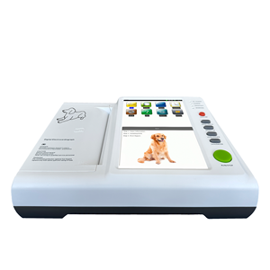Draagbare 12-afleidingen 12-kanaals Veterinaire <span class=keywords><strong>Ecg</strong></span>/Ekg-Machine: Draagbare Digitale Elektrocardiograaf Voor Monitoring En Verzorging Van Hondenhart - Product Image 1