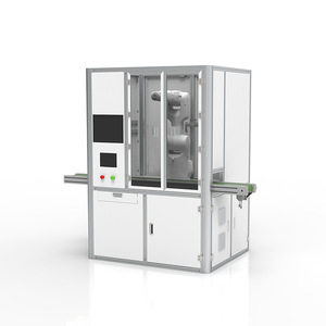 Máquina aplicadora de pulverización de pegamento para suela de zapato de brazo robótico Industrial automático máquina de fabricación de zapatos de revestimiento de pegamento - Product Image 1