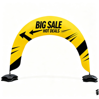 Drapeau publicitaire portable réglable Triton Factory Direct Arch Race Gate Banner Flag