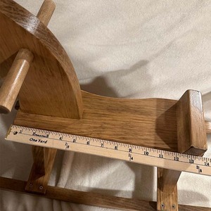 Balançoire de cheval en bois biologique Jouet à chevaucher en forme de cheval à bascule Cadeaux de Noël pour enfants Jouet de dinosaure et de vache en peluche de grande taille pour garçons - Product Image 6