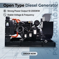 Générateur diesel pour entrepôt frigorifique 100 kVA, démarrage automatique, type silencieux, châssis ouvert, 50 Hz, avec réservoir de carburant de 24 heures, à vendre