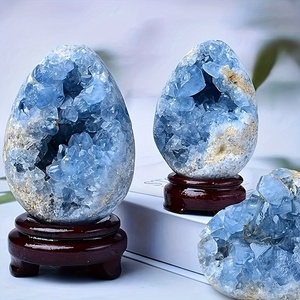 Tự nhiên tinh thể màu xanh geodes cụm màu xanh <span class=keywords><strong>Celestine</strong></span> tinh thể chữa bệnh Kyanite celestite geodes cho trang trí nội thất - Product Image 3