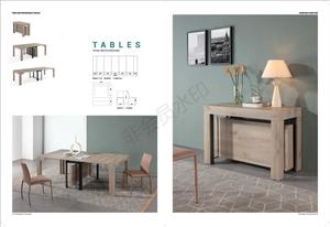 Nueva Mesa de Consola Extensible de 4 Metros de Largo, Rectangular Grande para Comedor, 12-18 Asientos, Muebles Inteligentes, Fabricada en Guangzhou, B2241-15A, Mesa Larga - Product Image 2