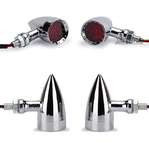 ไฟเลี้ยว LED สไตล์วินเทจทรงกระสุน สีเหลืองอำพัน สำหรับรถมอเตอร์ไซค์ฮาร์เลย์ - Product Image 6