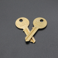 Clé vierge de porte en laiton de haute qualité, entièrement en métal, pour usage domestique