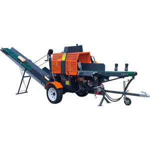 2022 cutting gasoline forestry machinery hydraulic processor log splitter making cutting firewood machine with TUV CE