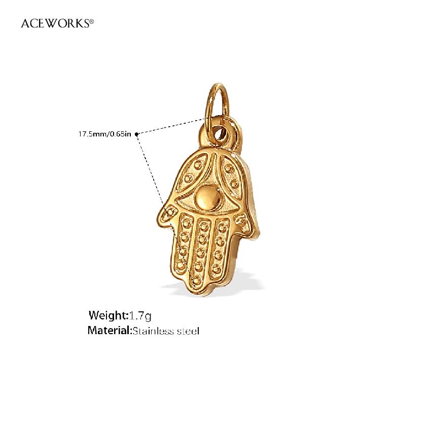Hamsa solitaire en pointillés