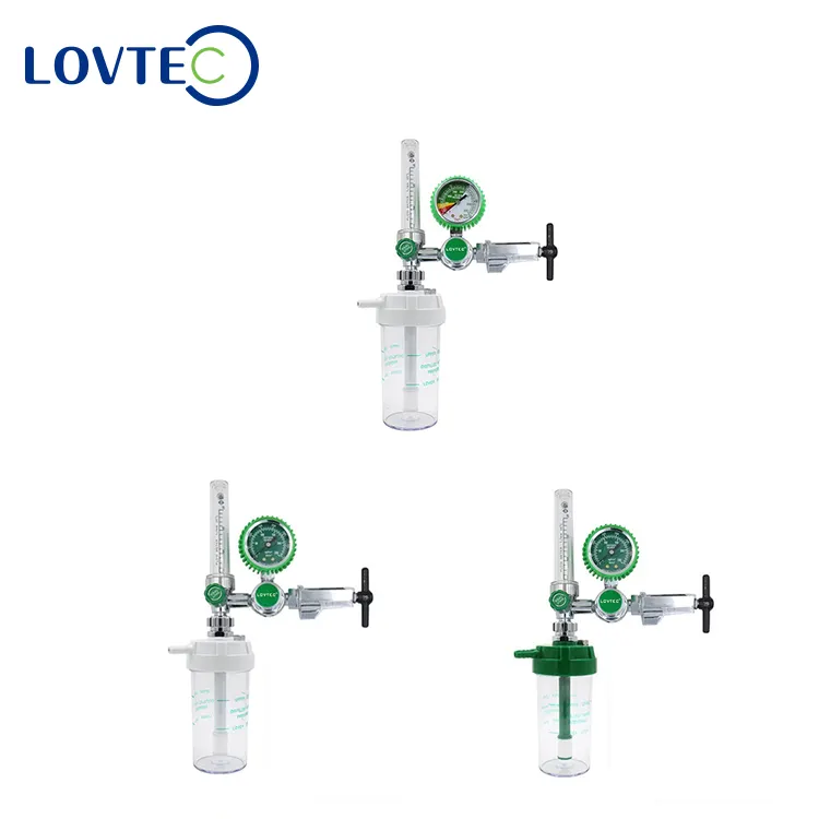 Danyang LOVTEC misuratore di portata di ossigeno con umidificatore riduttore di ossigeno medico CGA870 regolatore di ossigeno