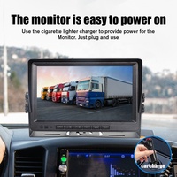Système de gestion de flotte de sécurité avec caméra 360° pour camion et voiture, écran LCD Android 9 pouces, moniteur de recul et enregistreur vidéo