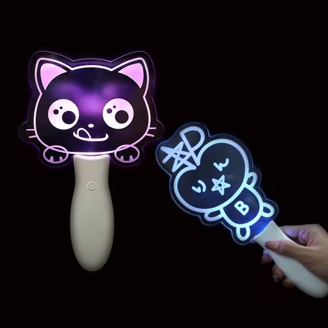 OEM Sports Events Concert Favors Supplies Lightstick Acrylic Custom Brand Logo Cheering Wands LED Light up Sticks for K-pop