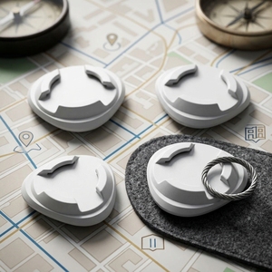 Rastreador GPS Airtags para Tarjetas, Paquete de 4, 2 Tarjetas, Anti-Robo, Smartfinder de Carbono, Similar a Mini <span class=keywords><strong>Atuvos</strong></span>, Colgante para Maleta, Oculto - Product Image 1