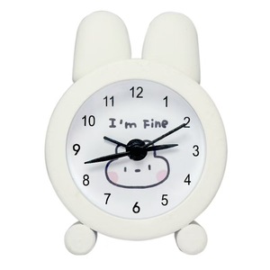 Réveil mécanique en forme de <span class=keywords><strong>lapin</strong></span>, créatif, mignon, mini, en plastique, avec aiguilles, pour enfants, étudiants, horloge de bureau - Product Image 4