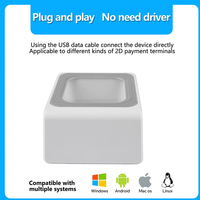 JINGXIN Código QR Código de pago USB Recordatorio de voz Lector de escaneo de código de barras de escritorio para la venta