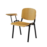 Meubles scolaires modernes, durables et écologiques, chaise et bureau pour étudiants avec tablette d'écriture, cadre en métal, pieds pivotants