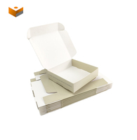 Boîtes pliées d'emballage en papier de carton rigide blanc de haute qualité avec impression de logo sur le dessus pour les petites entreprises