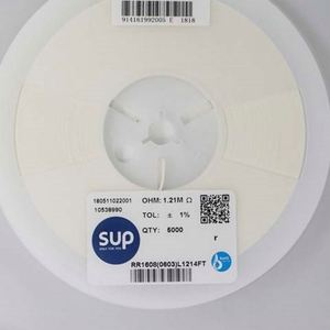 Factory Direct RR1608 0603L1214FT 0603 1608 Resistors Chip Resistors SMD Resistors 1.21Mohm 1% 1/10W Thick Film Resistor - Product Image 1