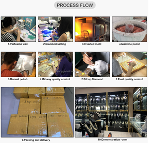 سلسلة تنس من الماس المختبري IGI CVD HPHT بالجملة، مطلية بالروديوم من الفضة الإسترلينية عيار 925، بأحجام من 2 مم إلى 6.5 مم، قلادة من الماس المختبري - Product Image 5