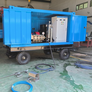 Nueva Hidrolavadora Industrial de Alta Presión XZY, Motor Eléctrico de 132kw, 1400bar, Limpieza con Agua Fría, Bomba Triplex de 50-110 L/min - Product Image 1