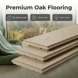 Suelo de Madera de Roble de Ingeniería de Grado ABCD Premium - Parqué de Tablas Anchas con Sistema de Clic, Resistente al Agua por 12 Horas, para Residencias Modernas - Product Image 3