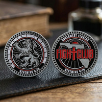 Pièces de monnaie en alliage de zinc émaillées avec design 3D Lion Crest, collection de pièces de monnaie en métal personnalisées pour clubs et souvenirs