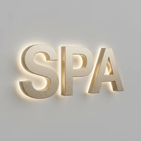 Enseigne lumineuse rétroéclairée pour extérieur, enseigne de salon de beauté, logo d'entreprise 3D découpé au laser, panneau publicitaire, logo commercial